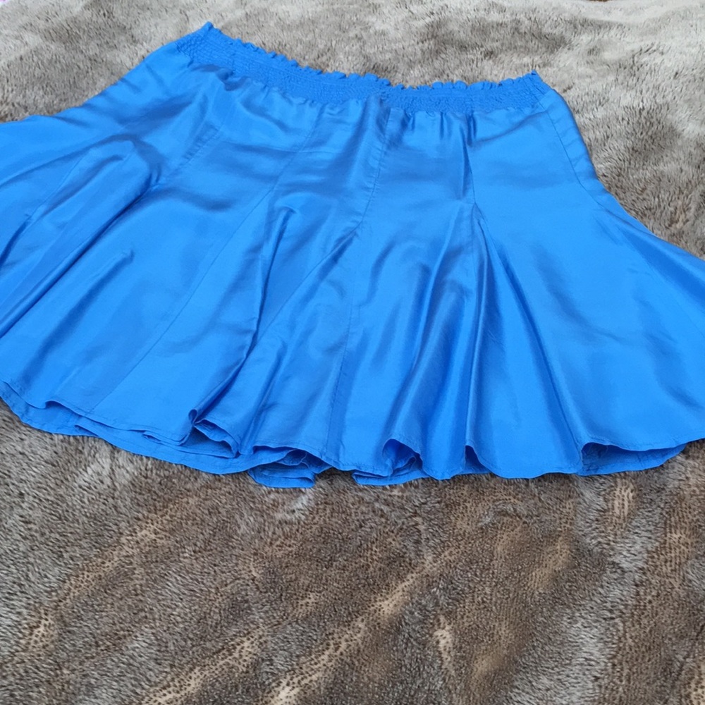 **SALE** Blue Silk BR skirt - size 12